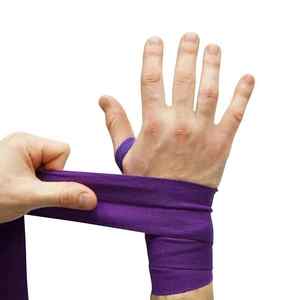 Bandages de boxe essentiels en coton élastique de 180 pouces avec bandeaux pour la tête – Équipement de boxe du Nouvel An - Product Image 6