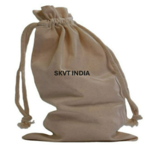 Custom Logo Eco-Cotton <b>Drawstring</b> Pouch Medium <b>Canvas</b> Easy-Carrying Dust <b>Bag</b> Reusable Shopping Use Fashionable Design - Product Image 3