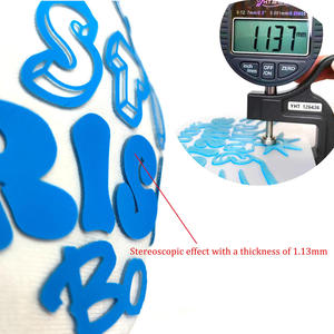 Logo de marque en caoutchouc silicone de haute qualité avec étiquette de transfert thermique en silicone 3D pour vêtements de sport - Product Image 2