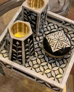 Plateau en résine d'acacia Coffret Mubkhar Plateau Bakhoor Brûleur d'encens Mubkhar à bas prix par LUXURY CRAFTS - Product Image 2