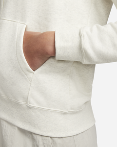 Sudadera con capucha y cremallera completa para mujer, con logotipo personalizado, transpirable, estilo urbano de invierno, de algodón 100% de alto gramaje y forro polar. - Product Image 5