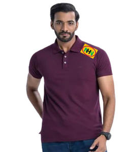 Chemises formelles pour hommes en coton polyester respirant tricoté 220 g/m², personnalisables avec logo imprimé, idéales pour l'été - Product Image 1