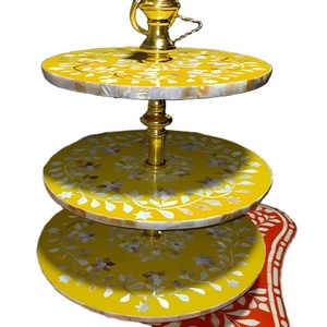 Support à gâteau en nacre de haute qualité, plateau à dessert sur mesure pour mariages de luxe, célébrations et coffrets cadeaux arabes - Product Image 6