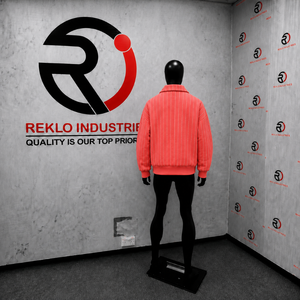 Chaqueta Varsity de Lana Personalizada con Rayas Rojas, Chaqueta Bomber para Hombre con Puños Acanalados, Cierre de Botones, Ropa de Calle de Invierno, Venta al Por Mayor, Corte Regular - Product Image 4