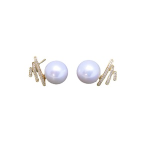 Boucles d'oreilles carrées en perles d'eau douce classiques et polyvalentes de 10 à 11 mm, accessoires d'oreille pour femmes fortes - Product Image 5