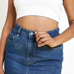 Nouvelle Collection : Jupes en Jean Extensibles pour Femme – Style Décontracté d'Été en Coton de Haute Qualité – Streetwear Personnalisable et Design - Product Image 6