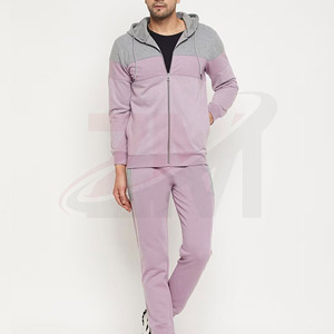 Conjuntos Deportivos de Felpa de Algodón para Hombre 2026, Trajes Deportivos Personalizados con Chaqueta Cortavientos y Cremallera Completa con Logotipo Impreso Personalizado - Product Image 5