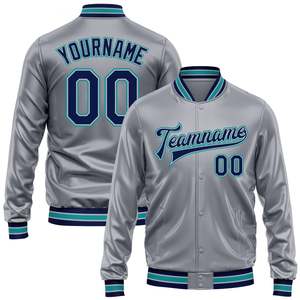 Custom Pink Varsity <b>Jacket</b> <b>Men</b> Plus Size Preppy Style Heat Transfer Printing <b>Letter</b> Pattern Turn-down Collar Regular Sleeve - Product Image 2