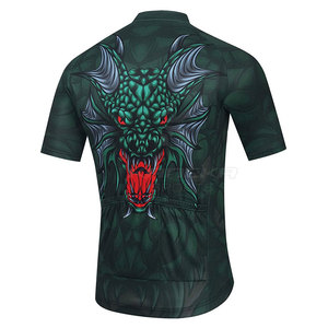 Maillot de cyclisme zippé en polyester respirant et écologique pour adultes, en gros et en stock - Product Image 2