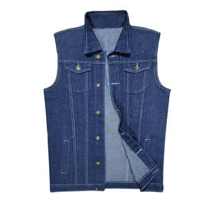 Nuevo Diseño, Chaleco Vaquero Transpirable a Bajo Precio, Servicio OEM Personalizado de Alta Calidad, Chalecos Vaqueros para Hombre a Precio Económico, Más Vendidos - Product Image 1