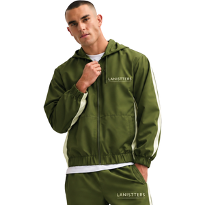 Men Hooded Tracksuit Set Half Zip Pullover Jacket Straight Leg <b>Trousers</b> Relaxed Fit Casual Two Piece Sports Lounge Outfit - Product Image 3