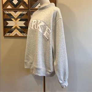 Sudadera Unisex Parke Vintage de Cuello Alto, Felpa de Algodón Grueso, con Apliques de Letras Universitarias y Bordado de Logotipo Personalizado, Otoño, 2 Piezas - Product Image 3