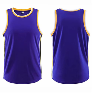 Camisetas de Baloncesto Unisex sin Mangas Antibacterianas Hechas a Medida al por Mayor - Sublimación Impresa Personalizada, Transpirables y de Secado Rápido - Product Image 2