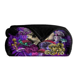 Mushroom Printed Ultra Soft Flannel Throw Blanket Colorful Lightweight Fuzzy Cover for Couch Bed or Sofa Al - Product Image 2