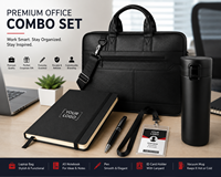Ensemble cadeau d'entreprise haut de gamme personnalisé, sac fourre-tout en feutre blanc, tasse en acier inoxydable, carnet A5, stylo, logo personnalisé, cadeau de voyage durable pour le bureau