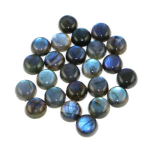 Pierre précieuse naturelle labradorite, forme ronde, cabochon, toutes tailles, pierre en vrac pour la fabrication de bijoux, fournisseur en gros, fabricant en vrac - Product Image 1
