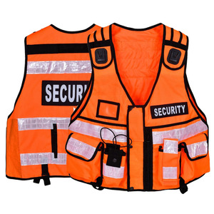 เสื้อกั๊กนิรภัยผู้ชายแบบสะท้อนแสง Hi Vis ผลิตจากโพลีเอสเตอร์ 100% ราคาถูก มีหลายกระเป๋า เหมาะสำหรับเจ้าหน้าที่รักษาความปลอดภัย เสื้อกั๊กยุทธวิธี - Product Image 2