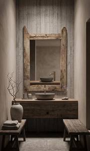 Rustic Wooden Framed <b>Mirror</b> <b>Rectangular</b> Handmade Decorative Wall <b>Mirror</b> for Home Interior Design Bedroom Living Room - Product Image 4