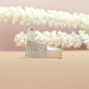 แหวนเพชรโมอิสซาไนต์ทรงดาวสไตล์ฮิปฮอป ประดับเพชรแบบคลัสเตอร์ เงินแท้ 925 สำหรับทุกเพศ เหมาะเป็นของขวัญวันครบรอบแต่งงาน เครื่องประดับแบบ Iced Out - Product Image 2