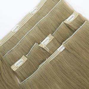 Extensions droites teintes Clip de cheveux humains en gros Cuticule aligné cheveux bruts pour les femmes - Product Image 3