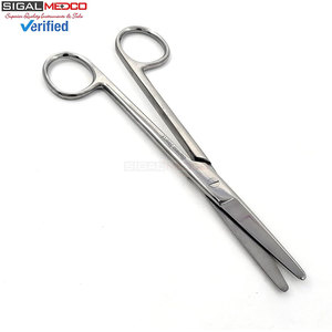 ชุดกรรไกรผ่าตัดแบบตรงและโค้ง 2 ชิ้น ขนาด 6.75 นิ้ว (17.15 ซม.) หนาพิเศษ สำหรับงานผ่าตัดที่ต้องการความแม่นยำ ผลิตในเยอรมนี ทำจากเหล็กกล้าไร้สนิม ได้รับมาตรฐาน CE - Product Image 3