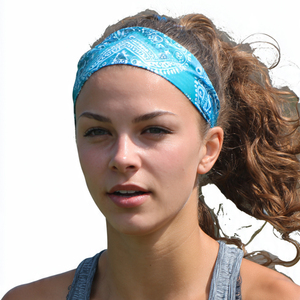 Women Running Headband Fitness Red Printed Yoga No Slip Jogging Headband Ladies Wrap <b>Workout</b> Wide Head <b>bands</b> Women's - Product Image 5