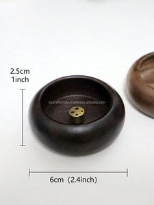 High on Demand Handmade Wood Round <b>Incense</b> <b>Stick</b> <b>Holder</b> for Home Fragrance Available at Best Price from India - Product Image 6