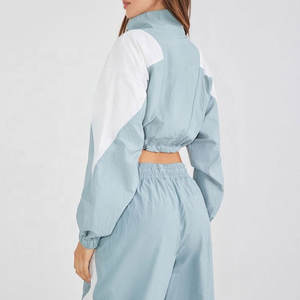 Conjunto Deportivo de 2 Piezas para Mujer, Cortavientos Informal de Lujo, Personalizado con Contraste de Color, Ligero e Impermeable - Product Image 4