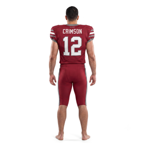 Ensemble d'uniformes de football américain personnalisés en maille polyester sublimée pour hommes – Maillot et pantalon de jeu coupe décontractée – Vente en gros OEM - Product Image 2