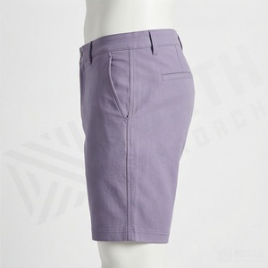 กางเกงขาสั้นผ้าแคนวาสทรงลำลองเอวกลางสำหรับวิ่งและกอล์ฟ ระบายอากาศได้ดี ยืดได้ 4 ทิศทาง ซับเหงื่อ พร้อมโลโก้สั่งทำพิเศษ รุ่นสปอร์ตสำหรับผู้ชาย ปี 2025 - Product Image 3