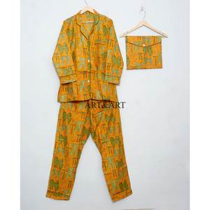 Conjunto de Pijama de Lujo 100% Algodón para Mujer, Ropa de Dormir Suave, Camisa y Pantalones, Ropa de Casa de Algodón Orgánico, Conjunto de Pijama para Damas de Honor - Product Image 5