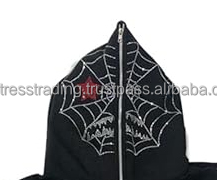 Sudadera con capucha informal con piedra del Rin a precios al por mayor, sudaderas transpirables antiarrugas con estilo para mujer, sudaderas nuevas 2025 - Product Image 3