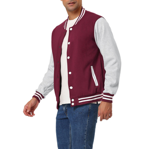 Varsity Jacket Men Slim Fit Cotton Varsity Jacket Fashionable High Quality <b>Classic</b> Sports Casual Streetwear Jacket Men - Product Image 4