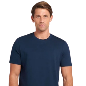 เสื้อยืดคอกลมทรงปกติสำหรับผู้ชาย แขนสั้น สไตล์ลำลอง ผลิตตามสั่ง ขายส่ง เสื้อเจอร์ซีย์ผ้าฝ้าย เสื้อยืดพื้นฐานสำหรับใส่ทุกวัน ผู้ผลิต OEM - Product Image 4