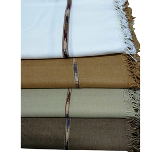 Wool <b>Shawl</b> Long Winter <b>Scarf</b> for Men Adult Durable Lightweight Breathable <b>Traditional</b> Daily Wear Solid Color with Fringe Edge - Product Image 5