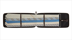 Porte-cravate en cuir PU de couleur noire, vente en gros - Product Image 2