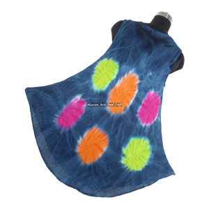 Nouvelle Robe Tie-Dye Personnalisée en Tissu Rayonne 2026 pour la Plage, Robe Bohème Gypsy Tie-Dye, Robe de Soirée en Rayonne, Robe Parapluie pour Femme - Product Image 4