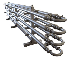 Intercambiador de Calor Tubular Pipe-in-Pipe Automático con Motor y Rodamientos SUS304/SUS316L para Procesamiento de Miel y Lácteos, Alta Productividad - Product Image 1