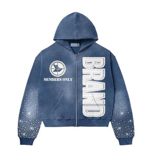 ชุดวอร์มมีฮู้ดแบบ unisex เสื้อซิปเต็มตัวและกางเกงขายาวพร้อมลายพิมพ์แบรนด์ดีไซน์แบบ sublimation เหมาะสำหรับใส่ลำลองในฤดูใบไม้ร่วงสำหรับผู้ใหญ่ - Product Image 3