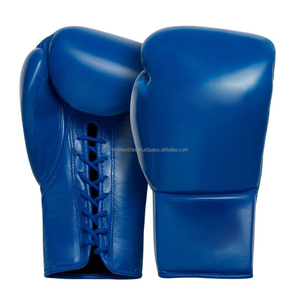 ราคาขายส่ง คุณภาพสูง ดีไซน์สวย ไม่มีการตัดเย็บแบบ boxing  ถุงมือชกมวยแท้ สำหรับการต่อสู้ การฝึกซ้อม และการฝึกสปาร์ริง  หนังแท้ ปิดด้วยแถบตีนตุ๊กแก - Product Image 1