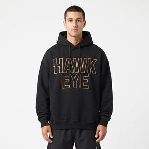 Sudadera con Capucha Extra Grande para Hombre, 100% Algodón, con Logotipo Personalizado en Pedrería, Sudadera Urbana Estampada, Fabricante - Product Image 1