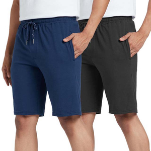 Men's Gym Sports Cotton Fleece Athletic <b>Jogger</b> <b>Shorts</b> Comfortable Solid Pattern Sweat <b>Short</b> Pants for Men - Product Image 1