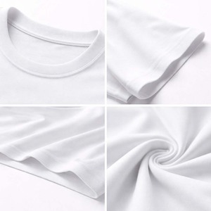 Camiseta Blanca Lisa de Punto para Hombre, Transpirable, de Secado Rápido, Holgada, Informal, para Gimnasio, Deportes, Camiseta Básica de Verano - Product Image 5