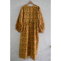 Robe d'été en coton imprimé pour femmes, style bohème fait main