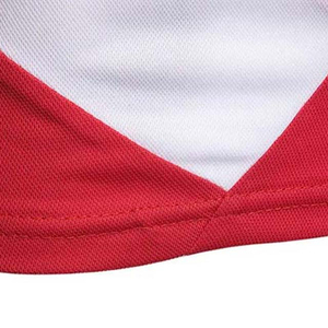 Men's Short Sleeve Color Blocked <b>Polo</b> Shirt Red <b>White</b> Black Geometric Pattern Casual Knitted Regular Fit - Product Image 5