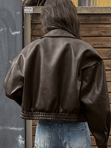 Fashion Women <b>Leather</b> <b>Biker</b> <b>Jackets</b> Wholesale Slim Fit Motorcycle <b>Jackets</b> Genuine <b>Leather</b> Outerwear for Ladies - Product Image 2