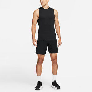 Camiseta sin mangas de algodón lavado transpirable de estilo americano vintage para hombre - Top clásico holgado para entrenamiento de verano - Product Image 5