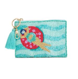 กระเป๋าใส่เหรียญลูกปัดดีไซน์เนอร์ทำมือ TIMELESS CRAFT ปักลูกปัดเม็ดเล็ก  กระเป๋าโท้ทสำหรับคนรัก  สามารถปรับแต่งได้ เหมาะสำหรับใช้เป็นของแจก - Product Image 5