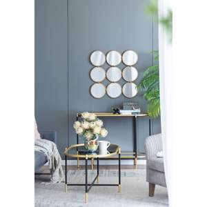 Espejo de pared decorativo de estilo minimalista contemporáneo de 27,2 \ "para dormitorio, sala de estar y entrada - Product Image 4