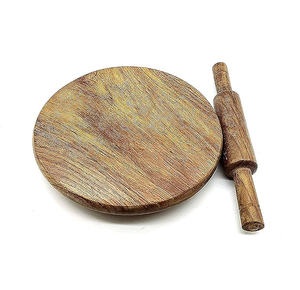 Wood Dough <b>Rolling</b> Board & <b>Pin</b> Pastry Making Pizza Roller Board Professional Polish Wooden Pizza Roller & Dough <b>Rolling</b> <b>Pin</b> - Product Image 1